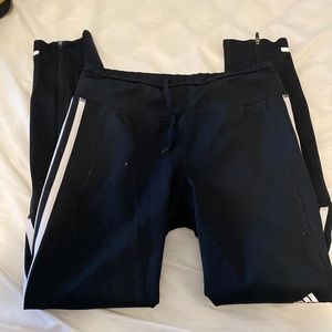 Adidas Climate Black leggings with zipper and adjustable waistband